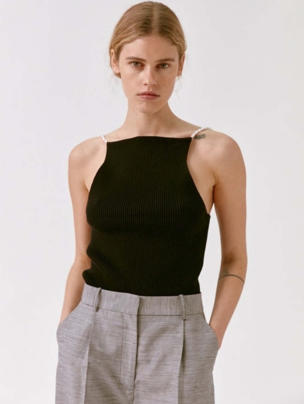 MUSIER PARIS ICONIC LENA PEARL TANK TOP 34|2